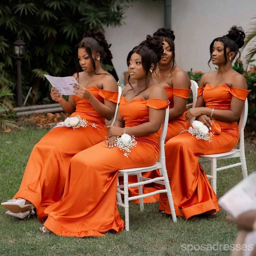 Mismatched Mermaid Maxi Long Bridesmaid Dresses For Wedding,WG1794