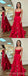 Popular Red A-line Spaghetti Straps Maxi Long Party Prom Dresses,Evening Dress,13379