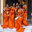 Mismatched Mermaid Maxi Long Bridesmaid Dresses For Wedding,WG1794