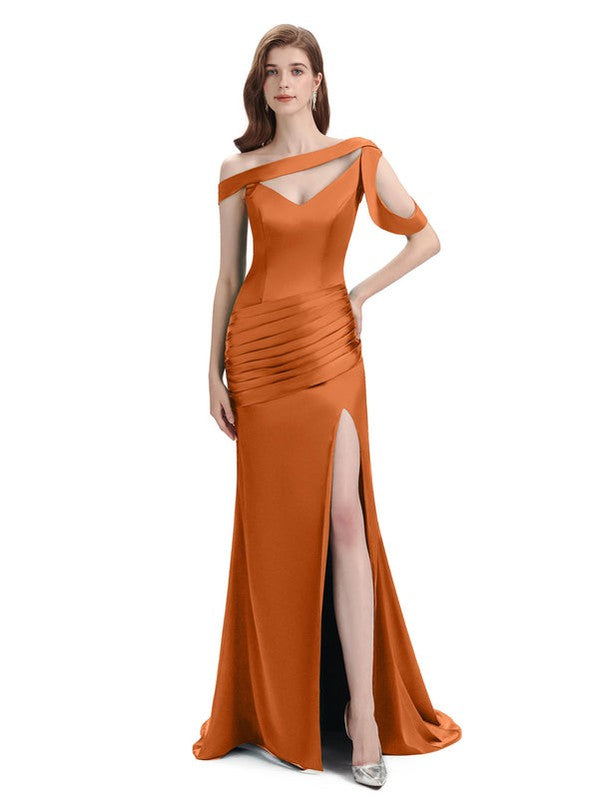 Unique Mismatched Burnt Orange Mermaid Cheap Bridesmaid Dresses Online –  SposaDresses