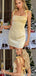 Sexy Yellow Square Mini Short Prom Homecoming Dresses,Party Dress,CM1046