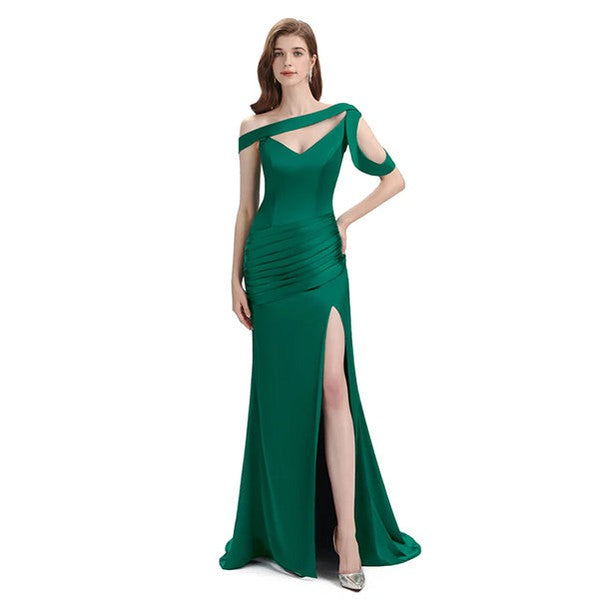 slim fit dress slacks Mismatched Emerald Green Mermaid Cheap Bridesmaid Dresses Online, WG77 –  SposaDresses
