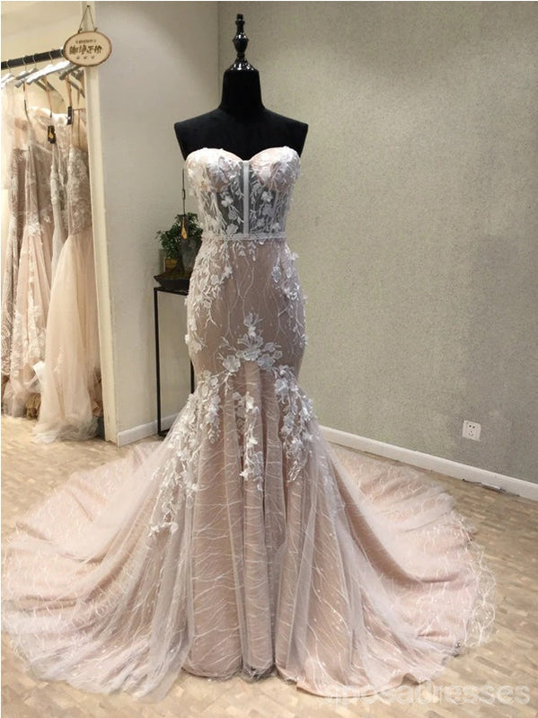 Sexy See Through Sweetheart Lace Mermaid Evening Prom Dresses, Popular Unique Party Prom Dress, Custom Long Prom Dresses, Cheap Formal Prom Dresses, 17172