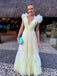 Gorgeous Yellow A-line Long Party Prom Dresses Ideas,Evening Gowns,13776