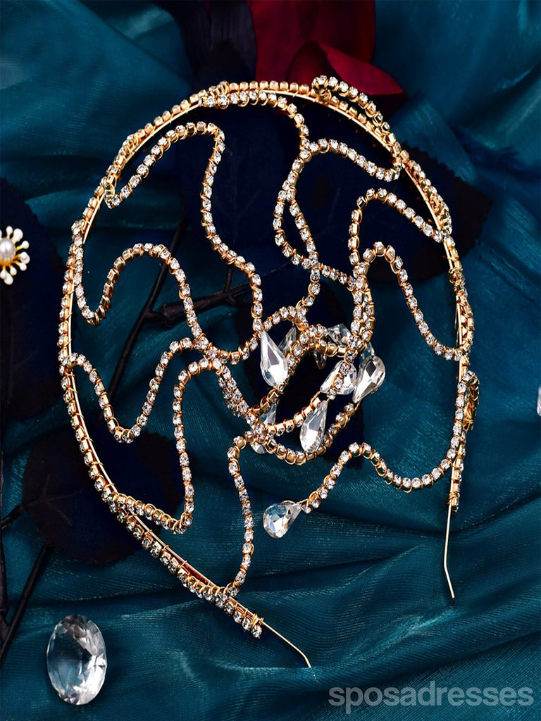 Sparkly Bridal Headwear Rhinestone Head Chain Headband Accessories Handmade Forehead Hair Chain, HP467