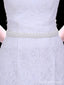 Simple Elegant Pearl Handmade Brides Sash For Wedding,S204