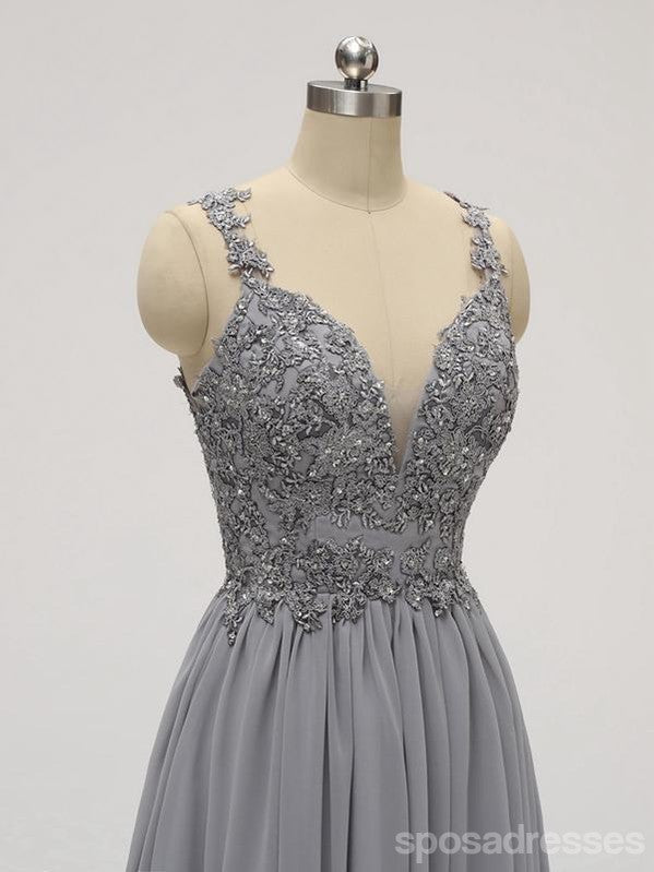 Lace Straps Grey Chiffon Short Cheap Homecoming Dresses Online, CM814