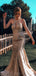 Mermaid Halter Rhinestone Sleeveless Prom Dresses, Sweet 16 Prom Dresses, 12410