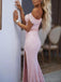 Mermaid Off Shoulder Side Slit Cheap Prom Dresses, Sweet 16 Prom Dresses, 12422