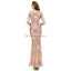 Long Sleeves Detachable Sparkly Sequin Evening Prom Dresses, Evening Party Prom Dresses, 12106