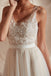 V Neck Lace A-line Cheap Wedding Dresses Online, Unique Bridal Dresses, WD580