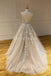 Lace Applique A-line Evening Prom Dresses, Evening Party Prom Dresses, 12274