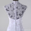 High Neckline See Through Lace Mermaid Wedding Bridal Dresses, Custom Made Wedding Dresses, Affordable Wedding Bridal Gowns, WD251