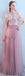Tulle Pink Long Mismatched Unique Cheap Bridesmaid Dresses Online, WG512
