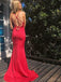 Mermaid Spaghetti Straps Sleeveless Prom Dresses, Sweet 16 Prom Dresses, 12416