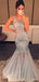 Mermaid Sleeveless Round Neck Long Prom Dresses, Sweet 16 Prom Dresses, 12484