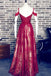 2018 Off Shoulder Dark Red Lace Cheap Long Evening Prom Dresses, 17502