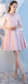 Blush Pink Cheap Mismatched Simple Short Bridesmaid Dresses Online, WG516