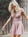 Simple Dusty Pink Sexy Casual Cheap Homecoming Dresses Under 100, CM542