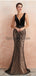 Sexy Backless V Neck Black Evening Prom Dresses, Evening Party Prom Dresses, 12132