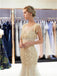Silver Rhinestone Beaded Mermaid Evening Prom Dresses, Evening Party Prom Dresses, 12031