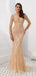 Long Sleeves Grey Heavily Beaded Mermaid Evening Prom Dresses, Evening Party Prom Dresses, 12097