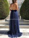Sexy Backless Spaghetti Straps Glitter Evening Prom Dresses, Evening Party Prom Dresses, 12281