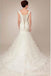 Off Shoulder Deep V Neckline Mermaid Wedding Dresses, Simple Long Custom Wedding Gowns, Affordable Bridal Dresses, 17094