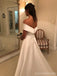 Off Shoulder Simple Cheap Wedding Dresses Online, Cheap Bridal Dresses, WD629