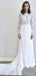 Long Sleeves Lace Chiffon Cheap Wedding Dresses Online, Cheap Bridal Dresses, WD492
