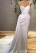 Simple White Sheath Spaghetti Straps Cheap Long Prom Dresses,13037