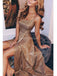 Sexy Side Slit Sequin Cheap Long Evening Prom Dresses, Evening Party Prom Dresses, 12310