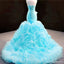 Sexy Blue Mermaid Sleeveless Sweetheart Long Prom Dresses Online,12673