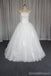 Strapless A line Tulle Wedding Dresses, Custom Made Long Wedding Gown, Cheap Wedding Gowns, WD200