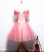 Off Shoulder Peach Lace Cute Homecoming Prom Dresses, Affordable Short Party Prom Dresses, Perfect Homecoming Dresses, CM323