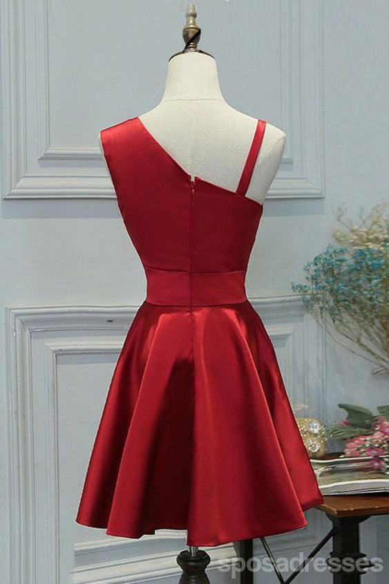 Elegant Simple Unique Red Short Cheap Homecoming Dresses Online, CM565