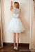 Off White Beading String Jewel Cheap Homecoming Dresses Online, Cheap Short Prom Dresses, CM761