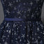 Scoop Navy Star Sequin Cheap Long Evening Prom Dresses, Cheap Custom Sweet 16 Dresses, 18536