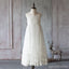 Spaghetti Ivory Lace Tulle Flower Girl Dresses, Popular Junior Bridesmaid Dresses, FG049