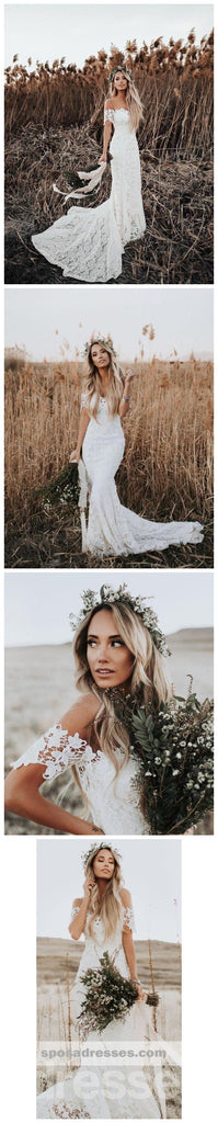 Sweetheart Lace Mermaid Wedding Dresses Online, Cheap Lace Bridal Dresses, WD460