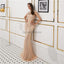 High Neck Cap Sleeves Heavily Beaded Sexy Mermaid Evening Prom Dresses, Evening Party Prom Dresses, 12094