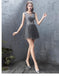 Grey Lace Beaded Cheap Homecoming Dresses Online, Cheap Short Prom Dresses, CM771