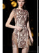 Short Sleeves Sparkly Gold Sequin Cheap Homecoming Dresses Online, Cheap Short Prom Dresses, CM773