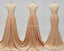 V-neck Side Slit Unique Long Cheap Bridesmaid Dresses Online, WG578