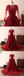 Long Sleeves Lace Dark Red Evening Prom Dresses, Cheap Custom Sweet 16 Dresses, 18533