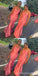 Pink Mermaid Unique Spaghetti Straps Cheap Long Bridesmaid Dresses,WG1520