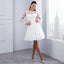 Long Sleeves Detachable Lace Cheap Wedding Dresses Online, Cheap Bridal Dresses, WD498