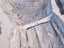 Long Sleeve Gray Lace Scoop Neckline Homecoming Prom Dresses, Affordable Short Party Prom Dresses, Perfect Homecoming Dresses, CM273