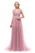 Classic V Neck Lace Long Cheap Evening Prom Dresses, Evening Party Prom Dresses, 12323