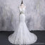 Sexy Backless Cap Sleeve Detachable Skirt Lace Mermaid Wedding Bridal Dresses, Cheap Custom Made Wedding Bridal Dresses, WD279